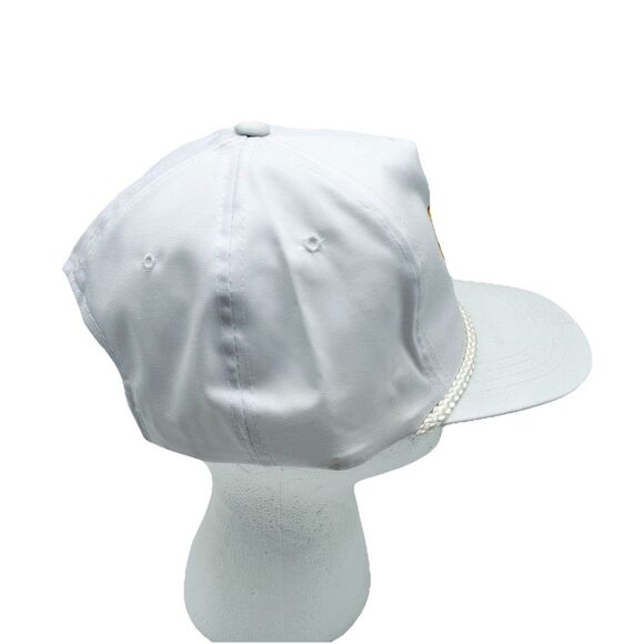 Vintage Butterball Fresh Chicken Snapback Hat with Rope Detail White Yellow Blue - Picture 4 of 7